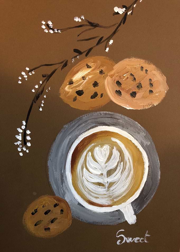Biscuits and latte