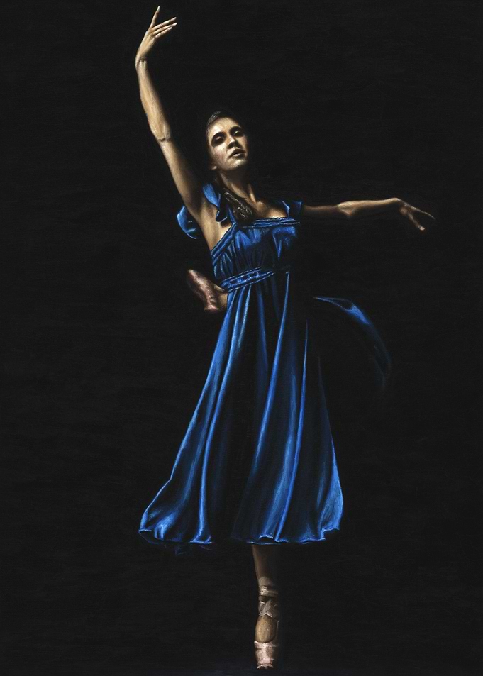 Graceful Dancer in Blue