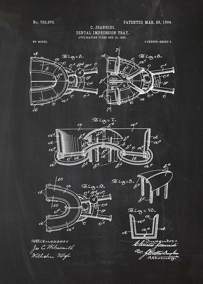 1903 Dental Tray