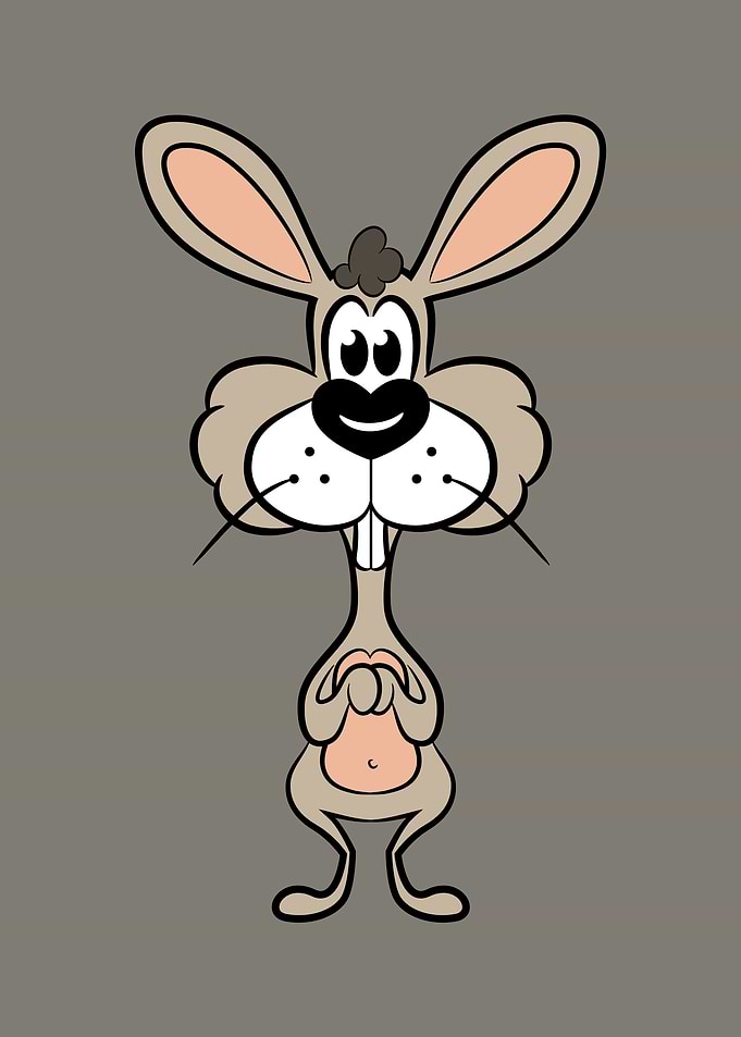 Cute and dummy rabbit