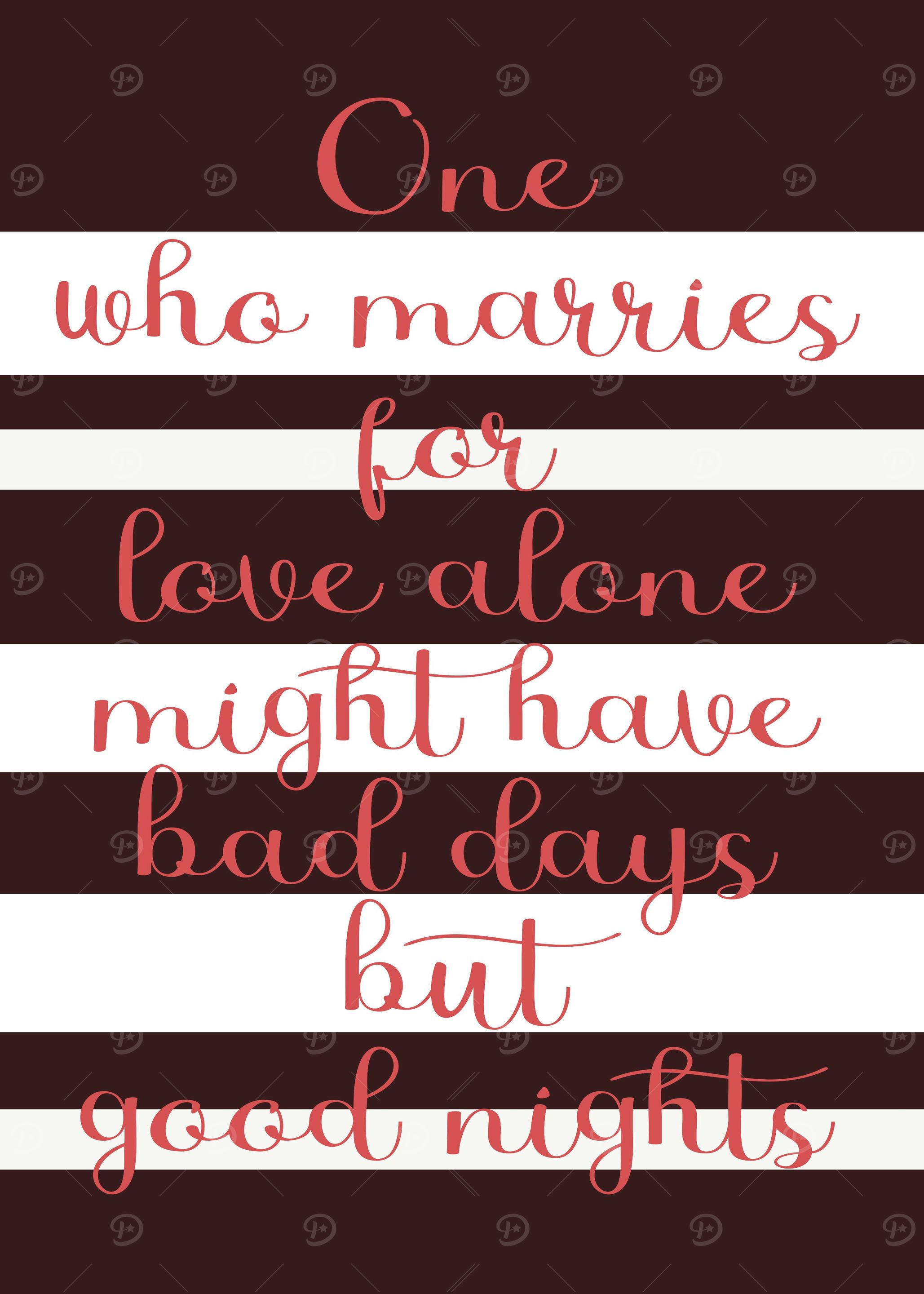 For Love Alone