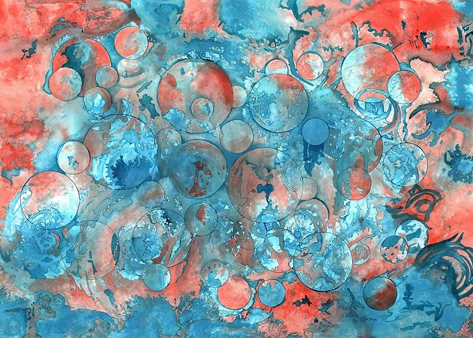 blue and orange world