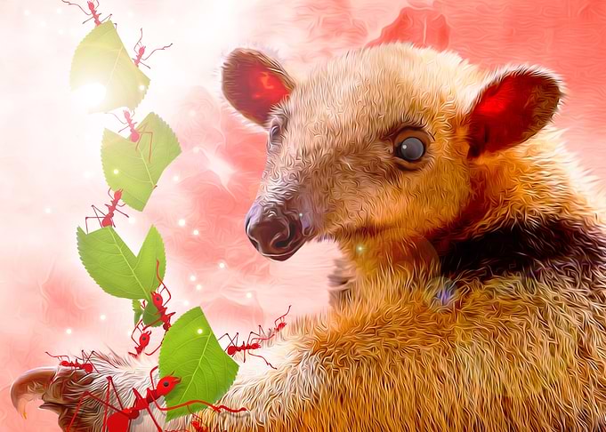 Anteater vs Leafcutter Ant
