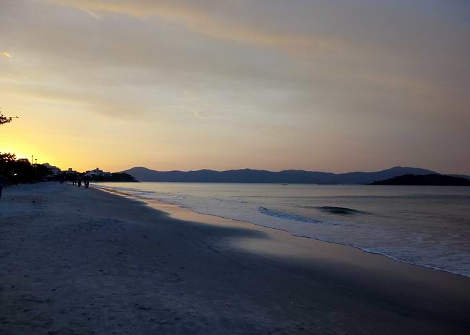 El sol poniente