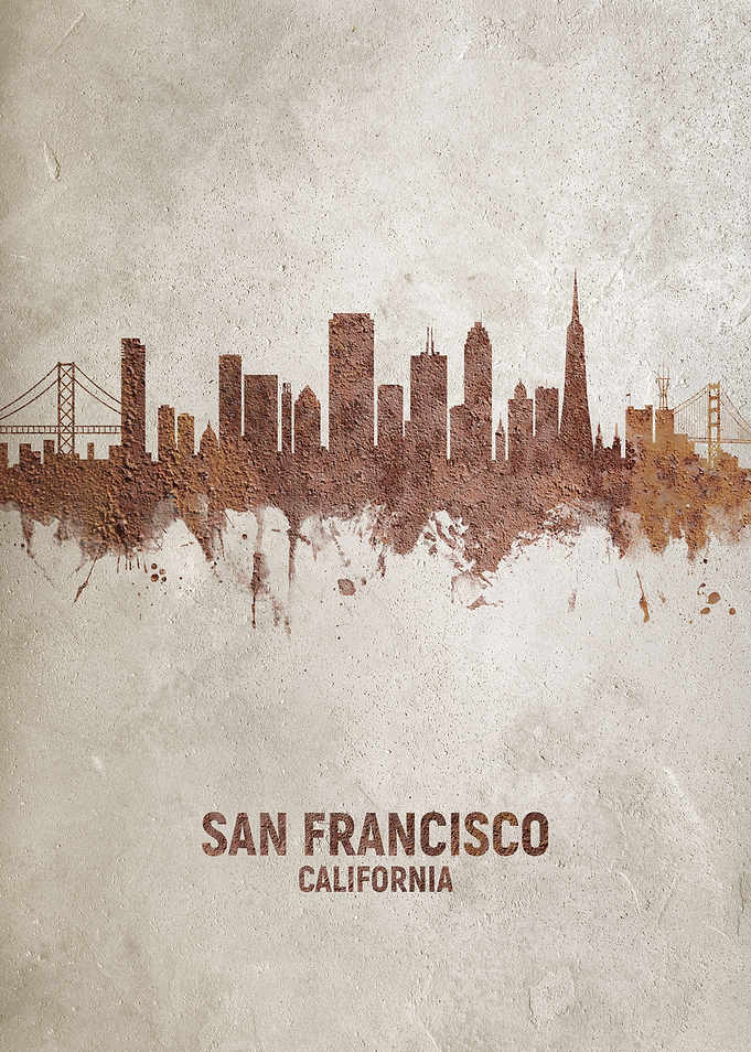 San Francisco Rust Skyline