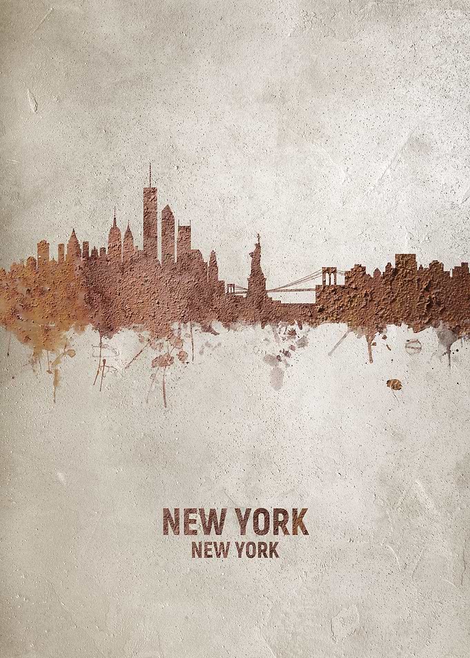 New York Rust Skyline