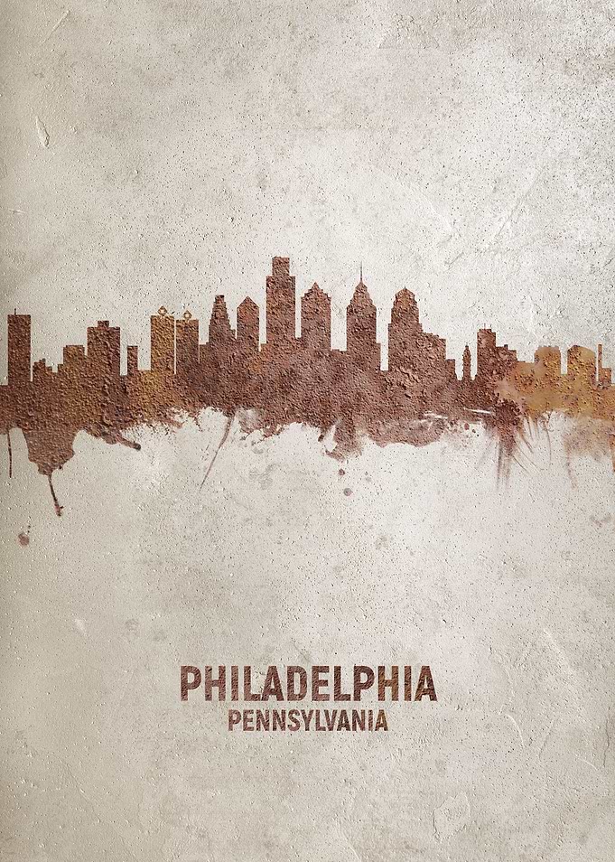 Philadelphia Rust Skyline