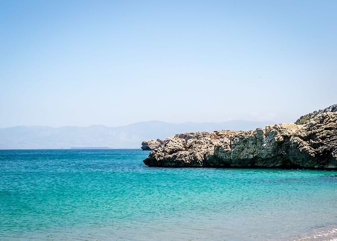 Houcima beach in summer