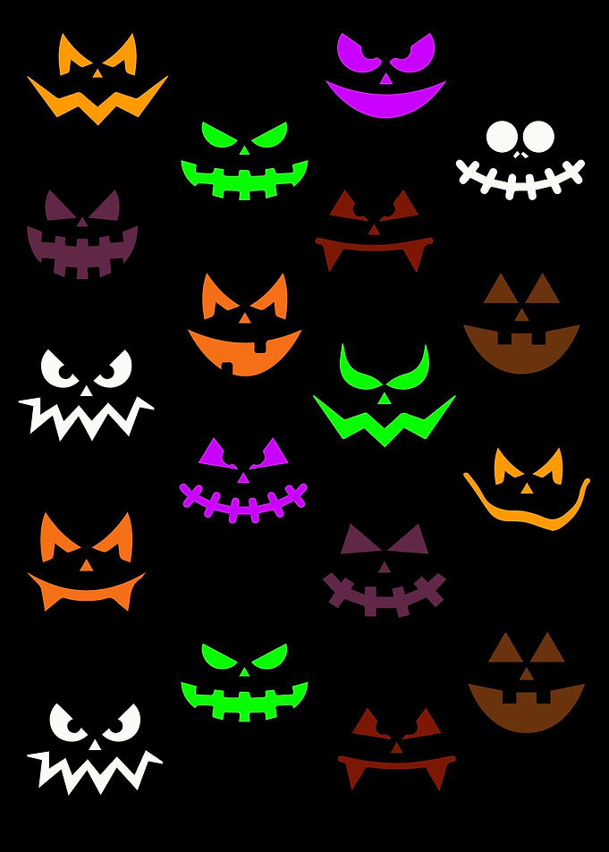 Scary Faces Multicolor