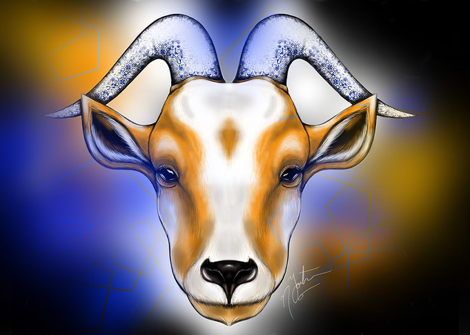 Porcelain Capricorn