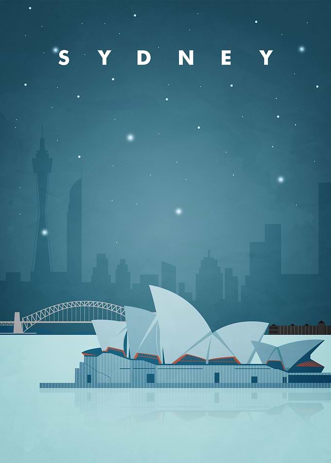 Sydney Travel Poster