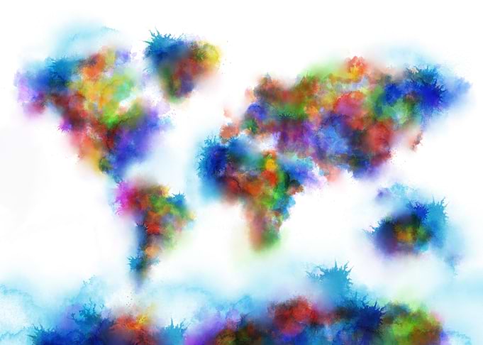 world map watercolor 3