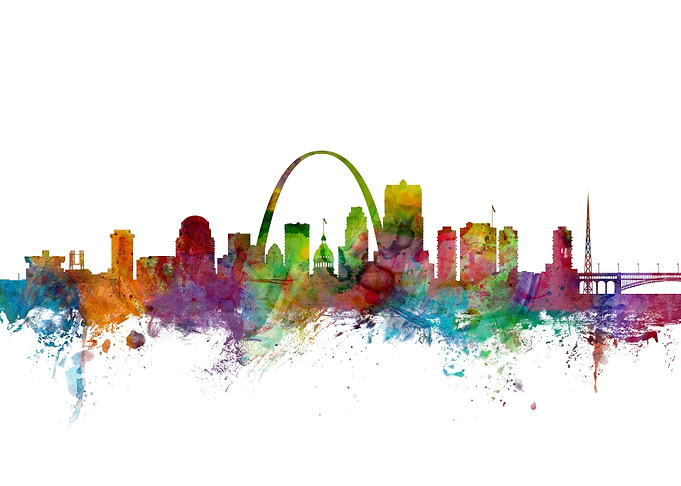 St Louis Missouri Skyline