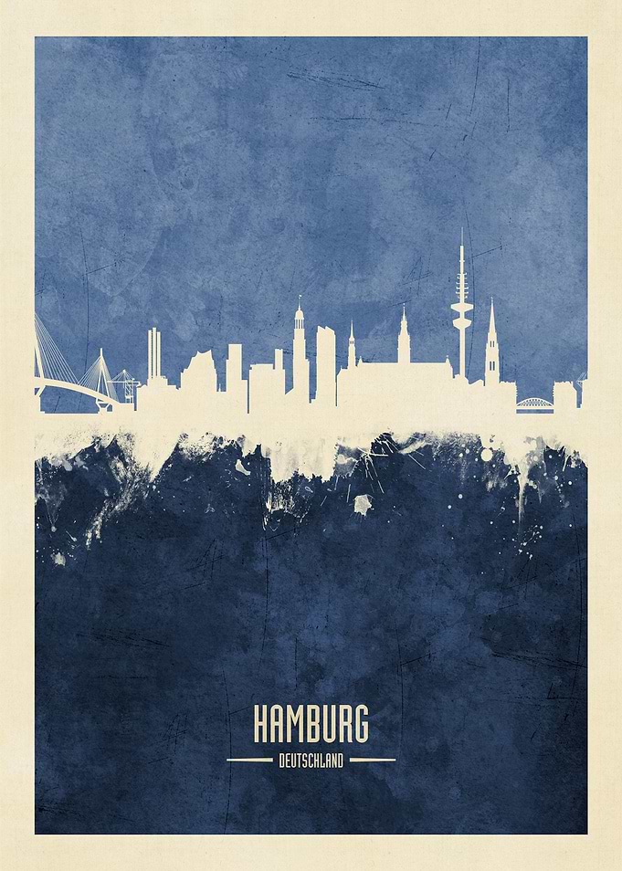 Hamburg Germany Skyline