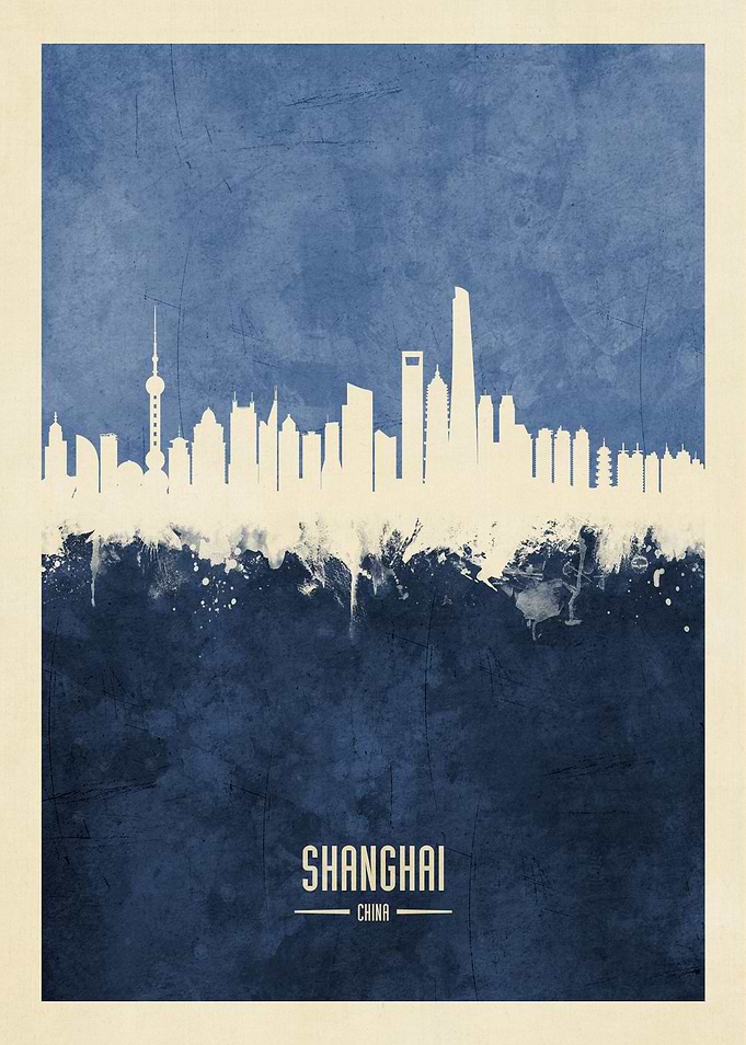 Shanghai China Skyline