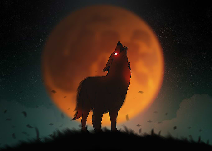 wolf howling