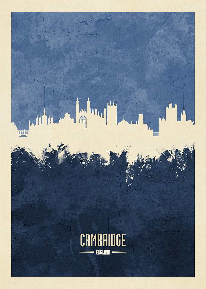 Cambridge England Skyline