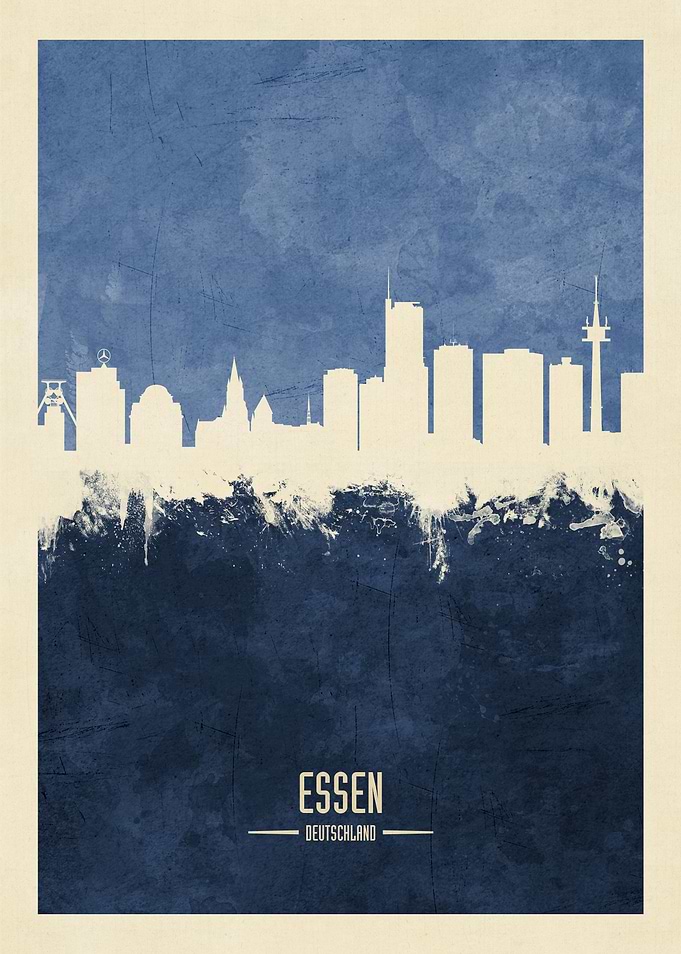 Essen Germany Skyline