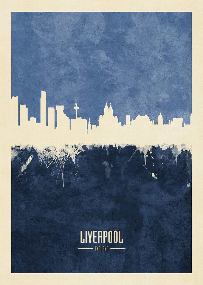 Liverpool England Skyline