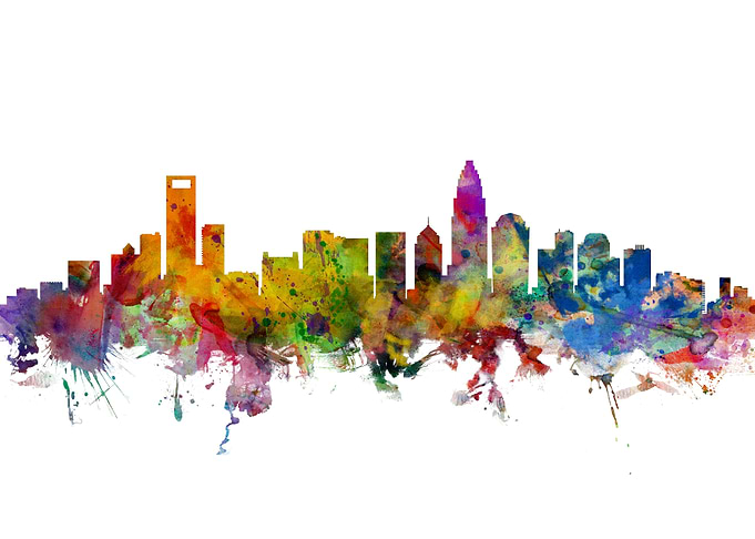 Charlotte NC Skyline