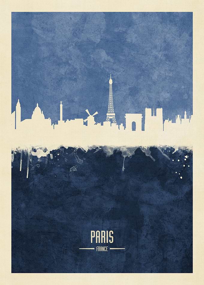 Paris France Skyline