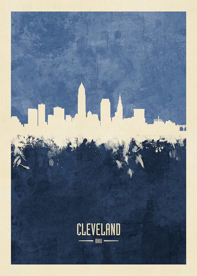 Cleveland Ohio Skyline