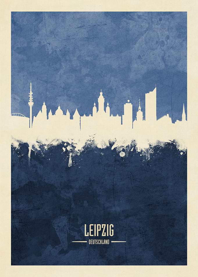 Leipzig Germany Skyline