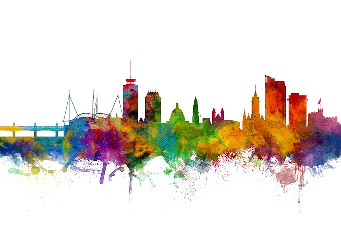 Cardiff Wales Skyline