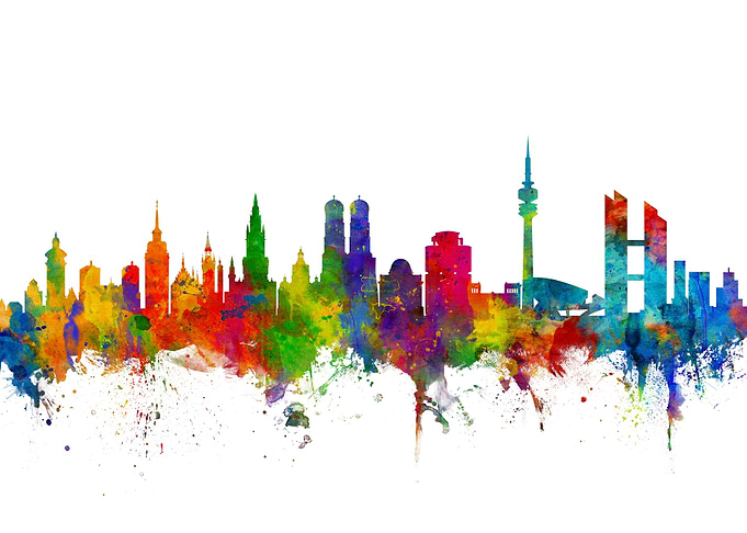 Munich Germany Skyline