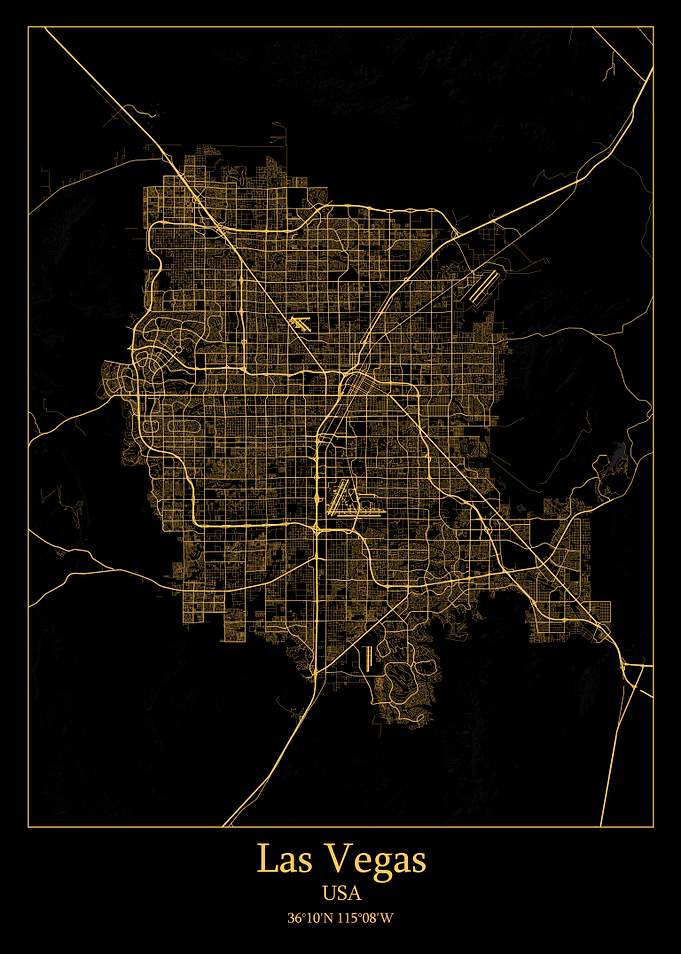 Las Vegas USA map