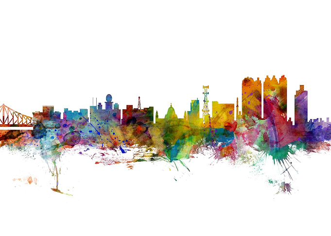Kolkata India Skyline