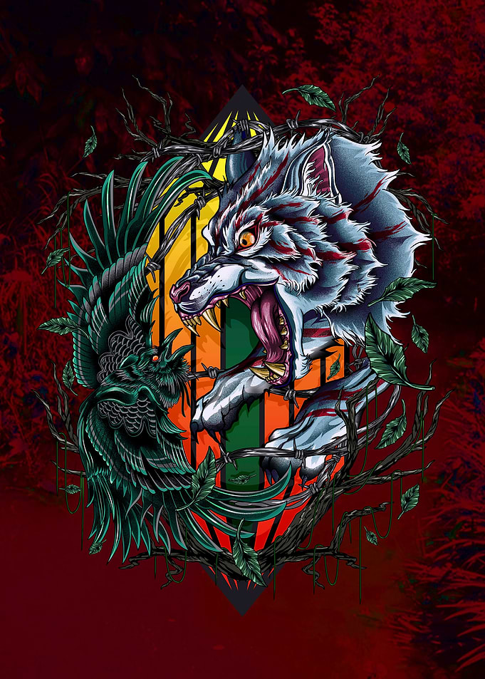 Wolf and crow
