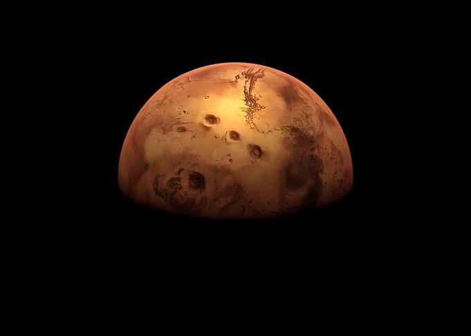 MARS VIEW FROM SPACE