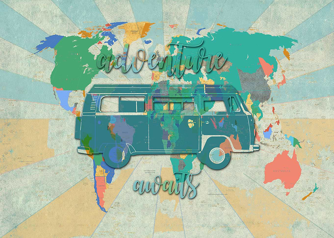 world map adwenture awaits