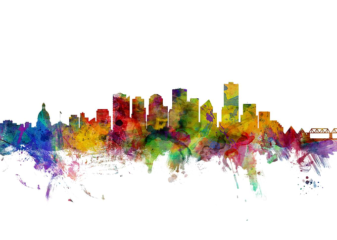 Edmonton Canada Skyline