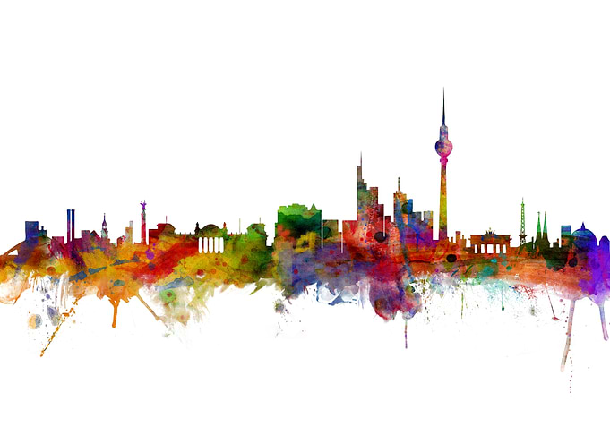 Berlin Germany Skyline