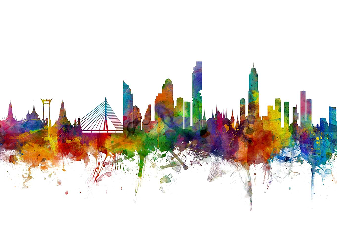 Bangkok Thailand Skyline