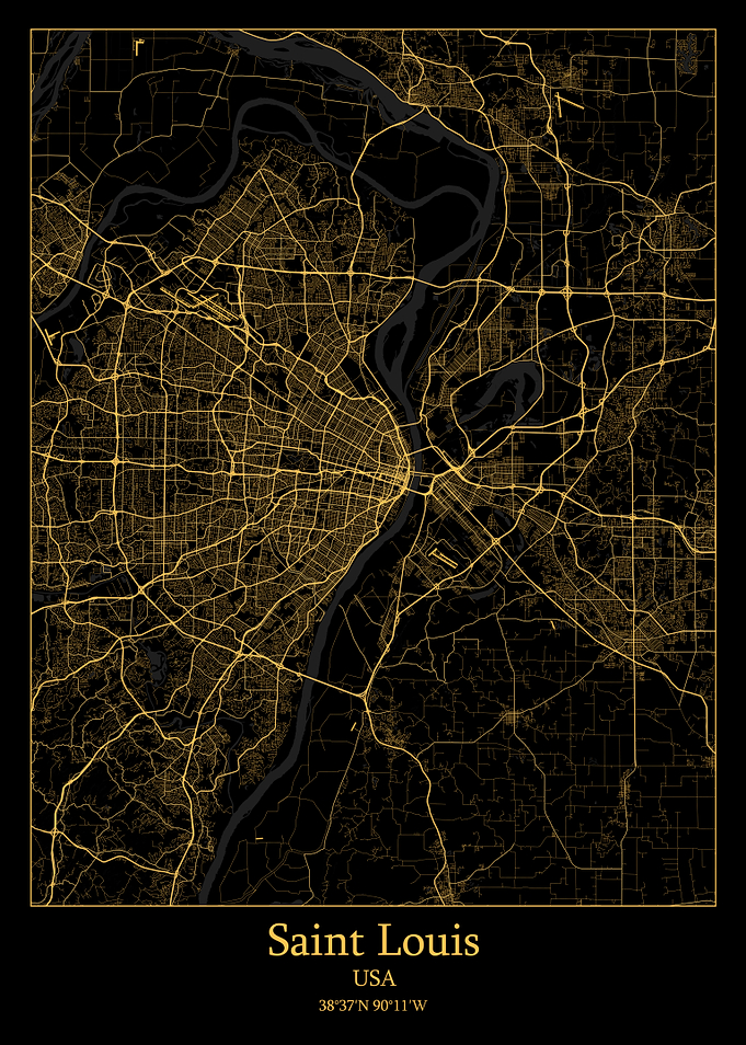 Saint Louis map USA
