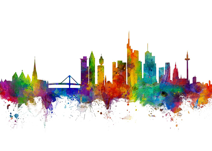 Frankfurt Germany Skyline