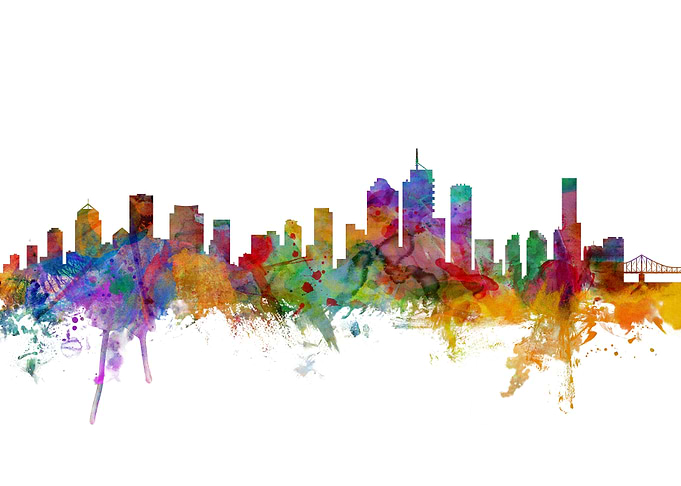 Brisbane Australia Skyline