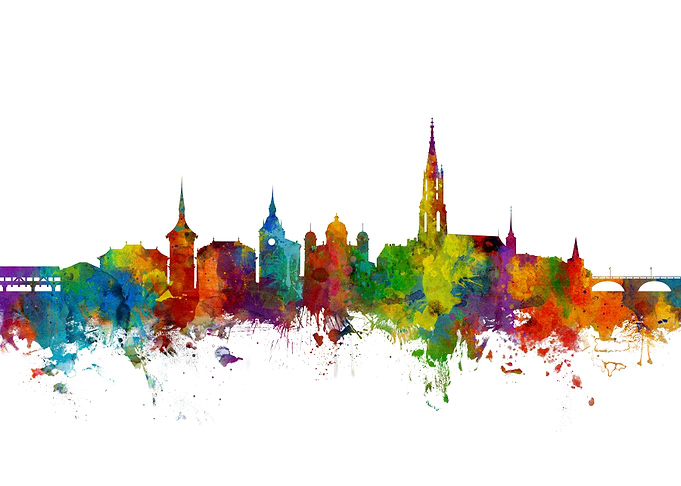 Bern Switzerland Skyline