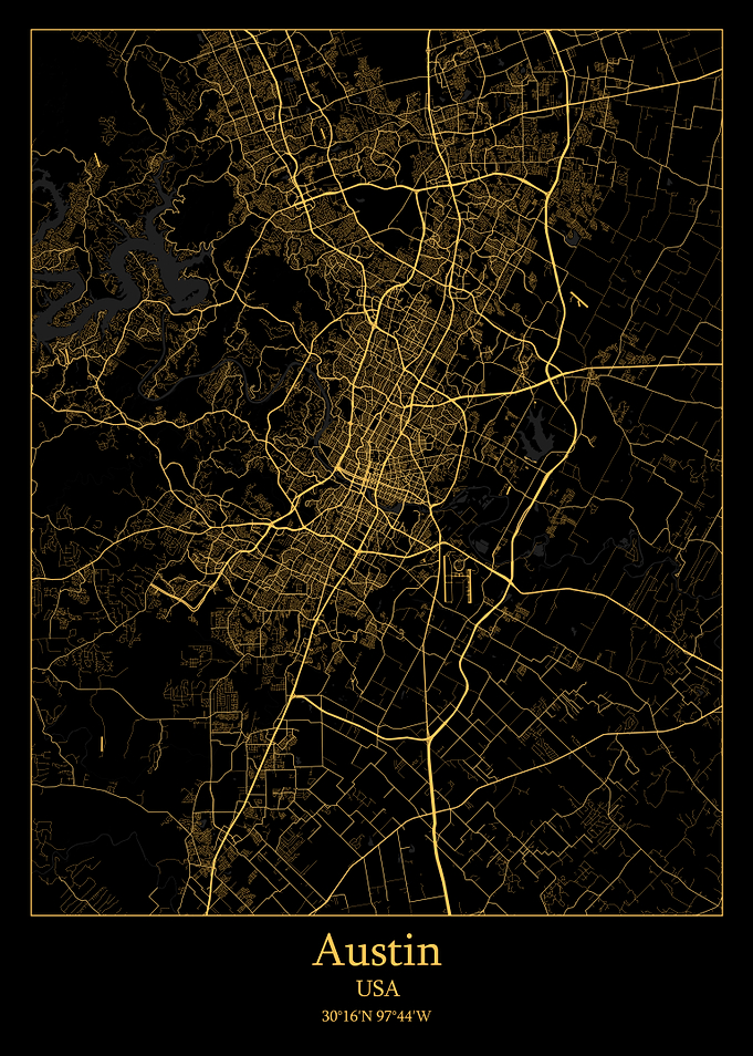 Austin city map