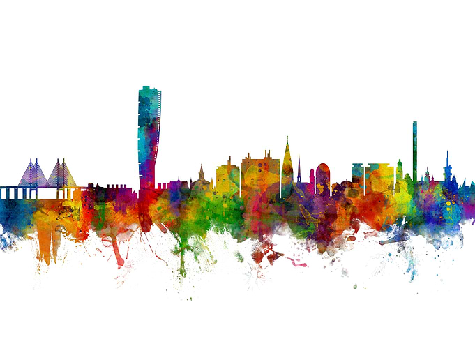 Malmo Sweden Skyline
