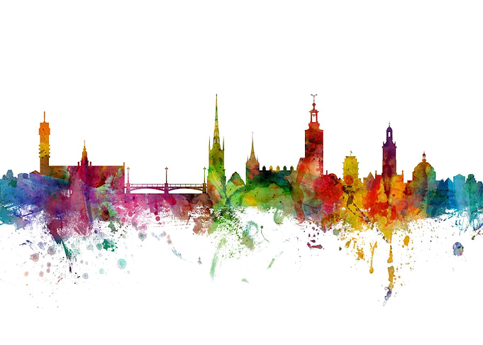Stockholm Sweden Skyline