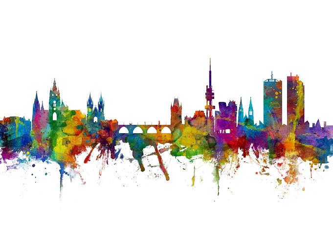 Prague Skyline