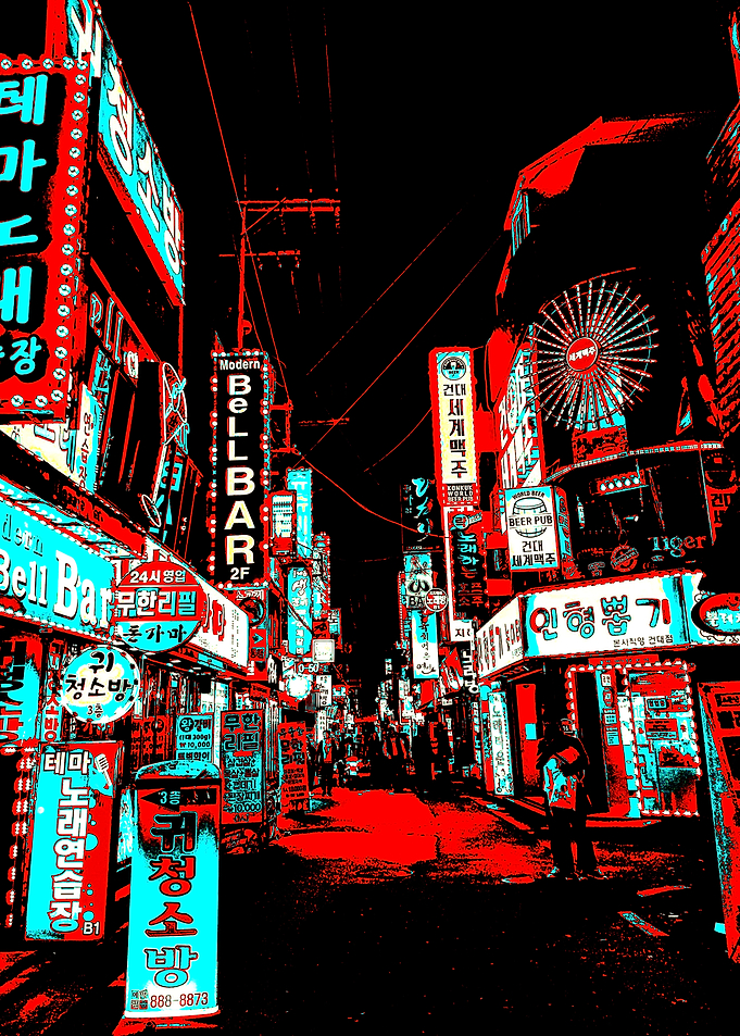 Red and Blue Hue