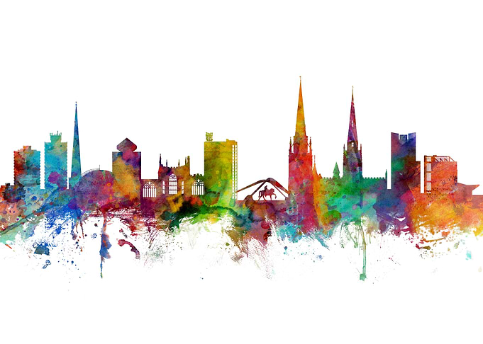 Coventry England Skyline