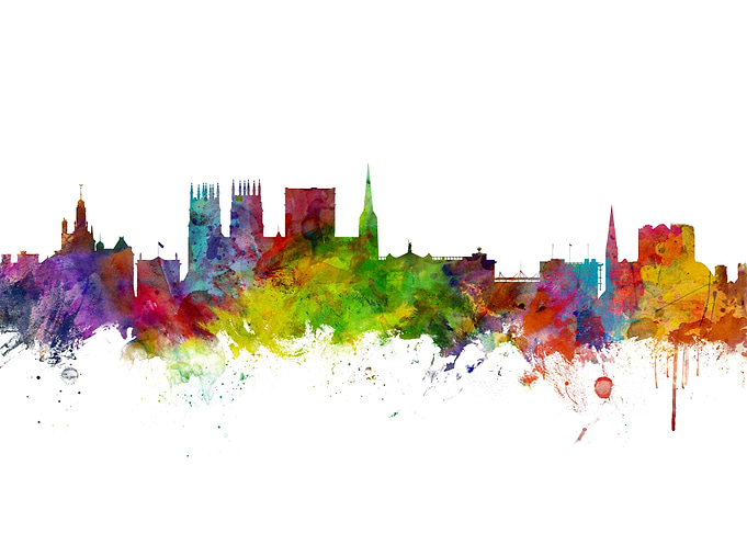 York England Skyline