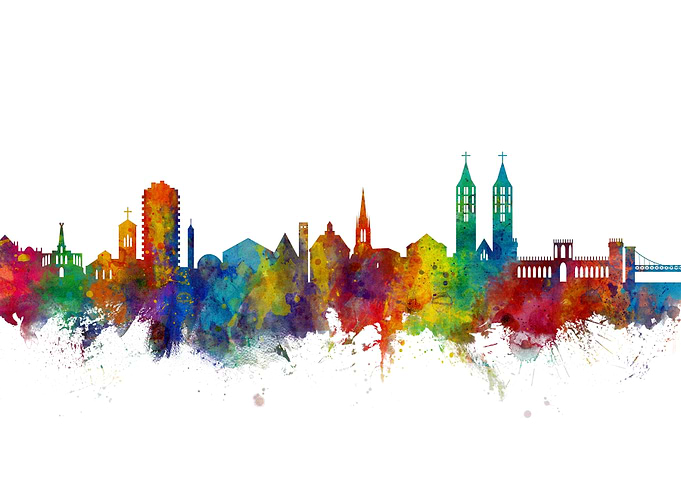 Kassel Germany Skyline