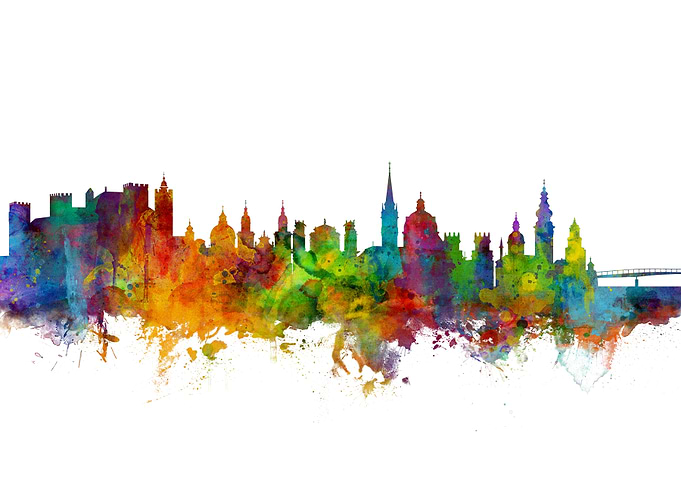 Salzburg Austria Skyline